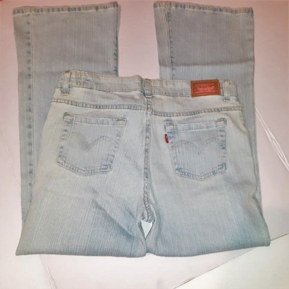 GIRLS Levi's 517 size 12 1/2 Regular NWOT stretch flare adjustable jeans - Picture 4 of 12